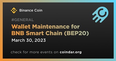 Wallet Maintenance for BNB Smart Chain (BEP20)