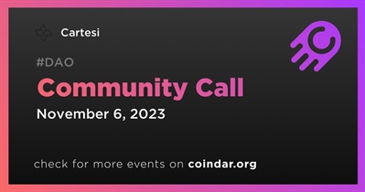 Cartesi to Host Community Call on November 6th