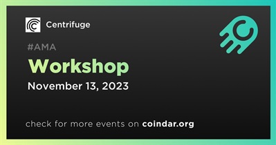 Centrifuge to Host Workshop on November 13th