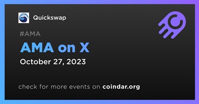 Quickswap to Hold AMA on X on October 27th