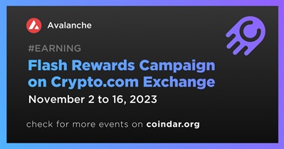 Avalanche to Host Flash Rewards Campaign on Crypto.com Exchange