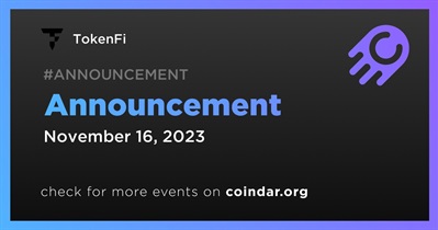 TokenFi to Make Announcement on November 16th