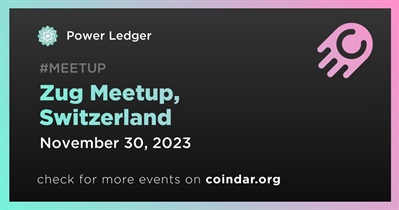 Power Ledger to Host Meetup in Zug on November 30th