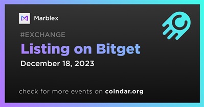 Marblex to Be Listed on Bitget on December 18th