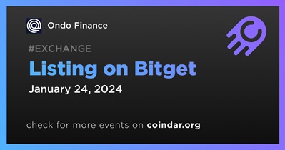 Ondo Finance to Be Listed on Bitget on January 24th