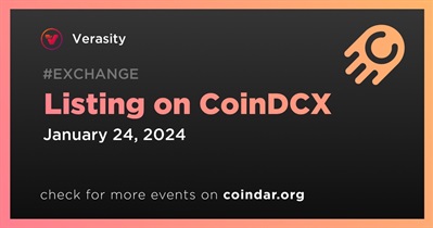 Verasity to Be Listed on CoinDCX on January 24th