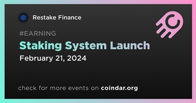 Restake Finance to Launch Staking System on February 21st
