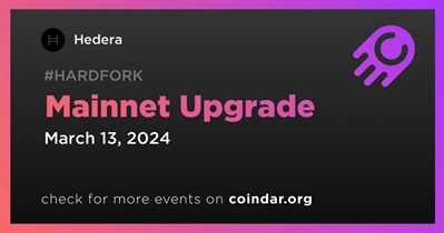 Hedera to Conduct Mainnet Upgrade on March 13th