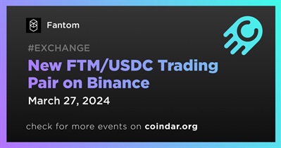 FTM/USDC Trading Pair to Be Added to Binance