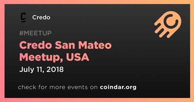 Credo San Mateo Meetup, USA