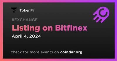 TokenFi to Be Listed on Bitfinex on April 4th