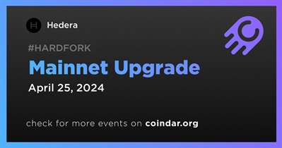 Hedera to Conduct Mainnet Upgrade on April 25th
