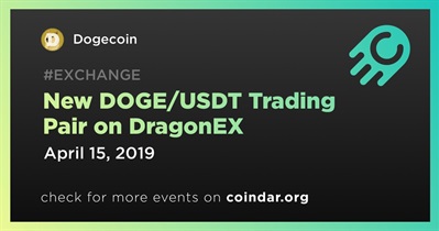 New DOGE/USDT Trading Pair on DragonEX