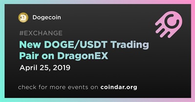 New DOGE/USDT Trading Pair on DragonEX