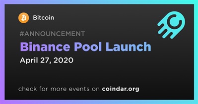 Binance Pool Launch