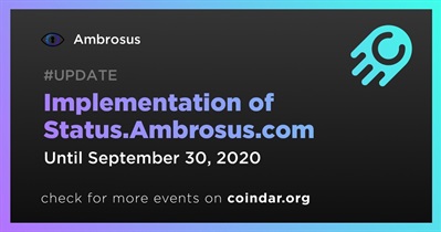 Implementation of Status.Ambrosus.com