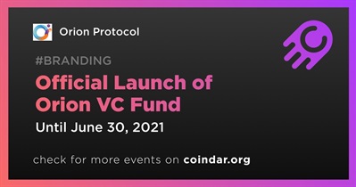 Official Launch of Orion VC Fund