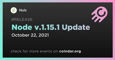 Node v.1.15.1 Update