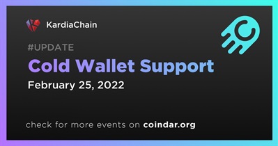 Cold Wallet Support