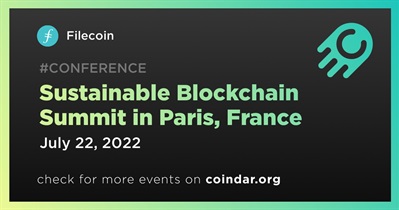 Sustainable Blockchain Summit in Paris, France