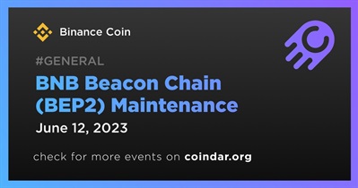 BNB Beacon Chain (BEP2) Maintenance