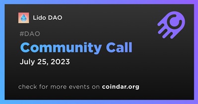 Lido DAO to Host Community Call on YouTube on July 25th