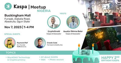 Kaspa to Host Meetup in Lagos on November 7th