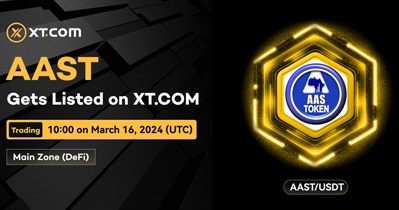 AASToken to Be Listed on XT.COM on March 15th