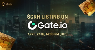 Crypto Hunters Coin to Be Listed on Gate.io on April 24th