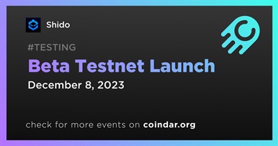 Shido to Launch Beta Testnet on December 8th