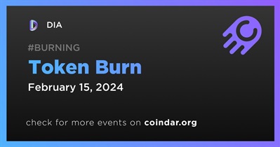 DIA to Hold Token Burn on February 15th