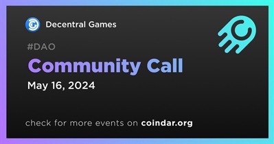 Decentral Games to Host Community Call on May 16th