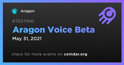 Aragon Voice Beta