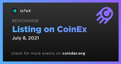 Listing on CoinEx