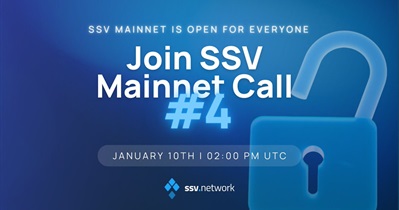 SSV Network to Host Community Call on January 10th
