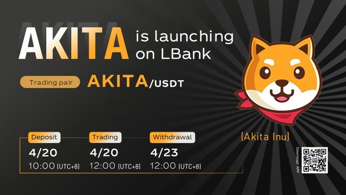Akita Inu Akita Listing On Lbank Coindar