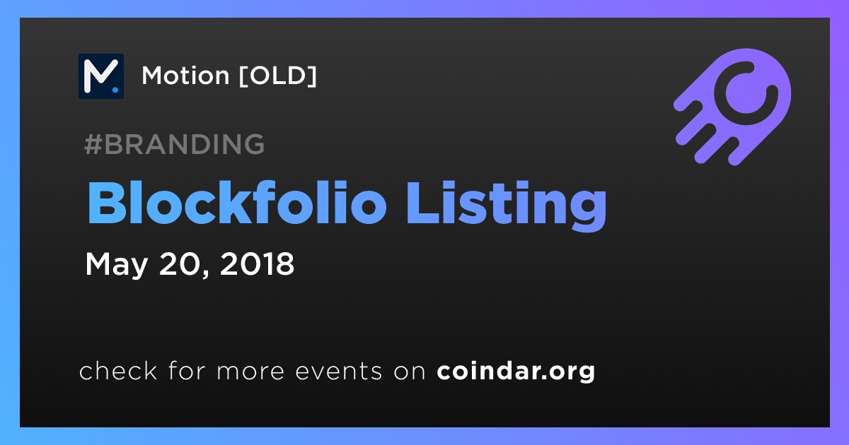 Blockfolio Listing