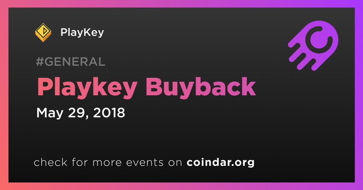 Playkey Buyback