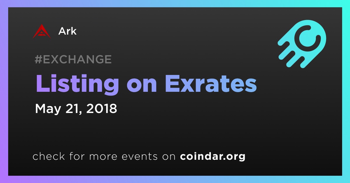 Listing on Exrates