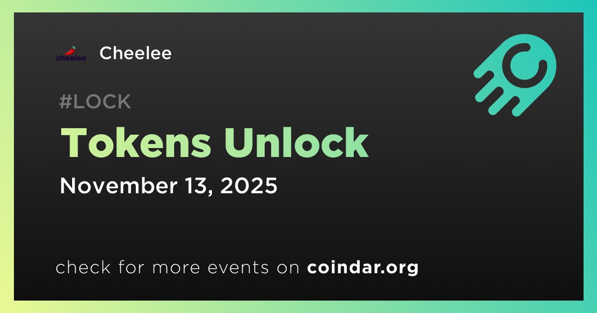 20.81MM Token Unlock