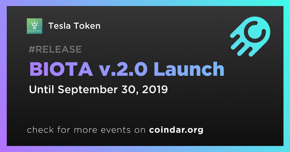 BIOTA v.2.0 Launch