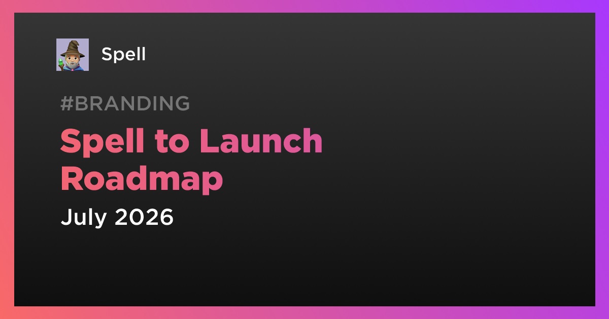 Roadmap/