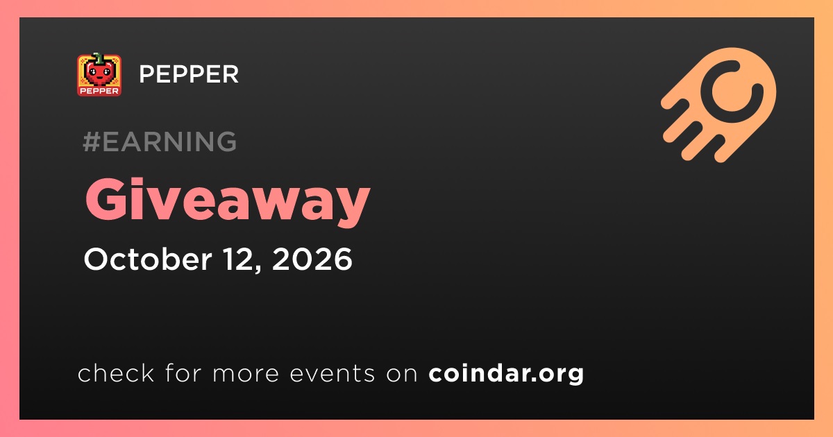 PEPPER to Hold Giveaway — Coindar