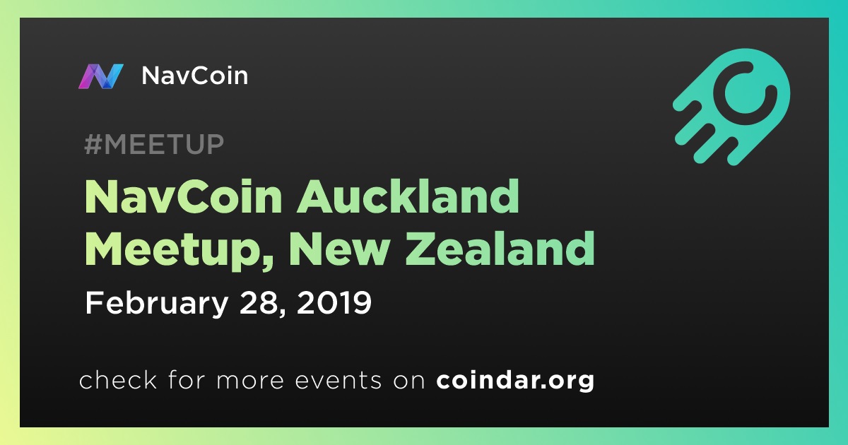 NavCoin Auckland Meetup, New Zealand