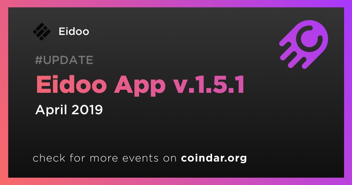 Eidoo App v.1.5.1