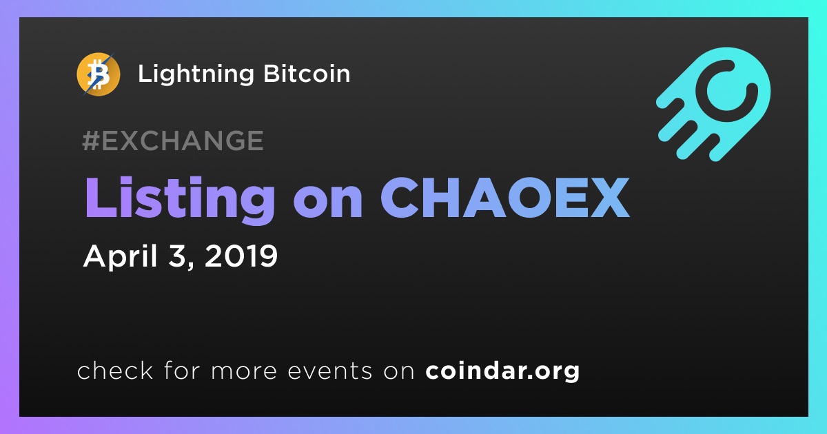 Listing on CHAOEX