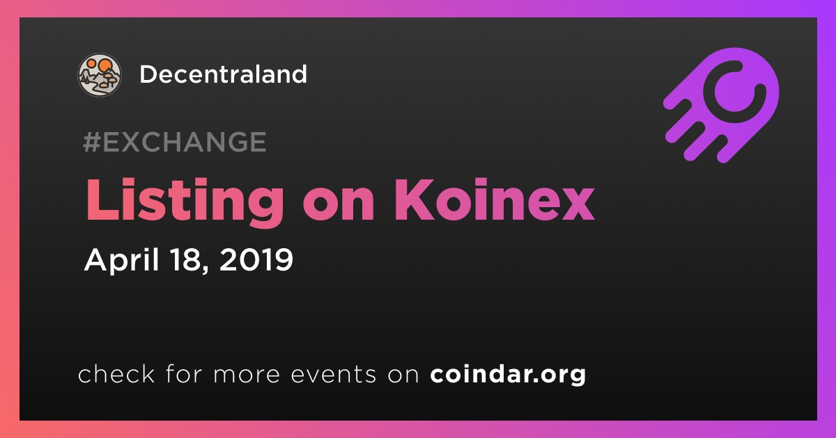 Listing on Koinex