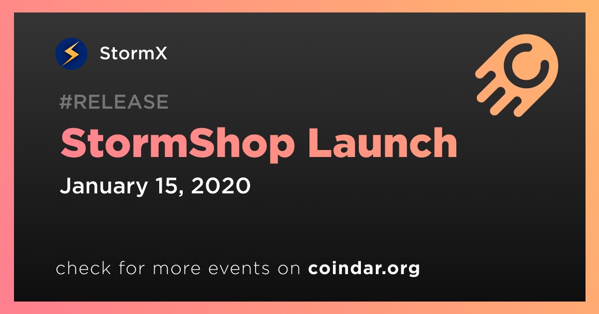 StormShop Launch