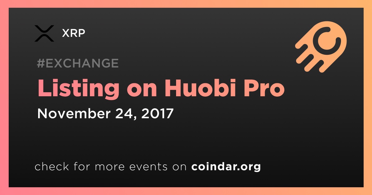 Listing on Huobi Pro