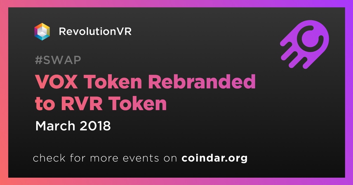 VOX Token Rebranded to RVR Token